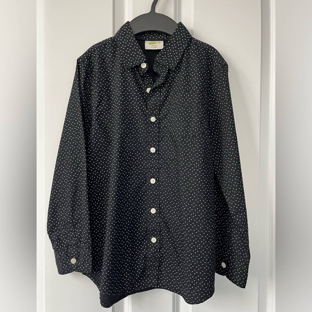Crazy 8 Black Polka Dot Boys Shirt